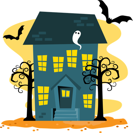 Haunted House  Illustration