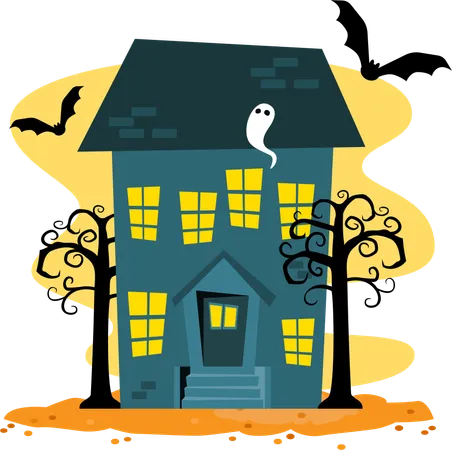 Haunted House  Illustration