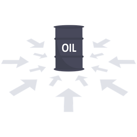 Le prix du pétrole augmente  Illustration