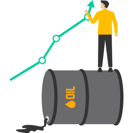 Le prix du pétrole augmente  Illustration