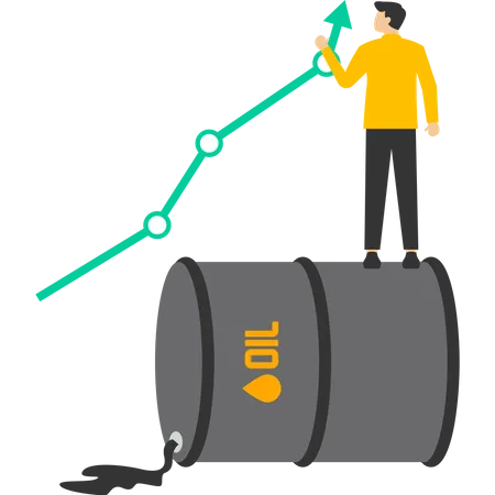 Le prix du pétrole augmente  Illustration