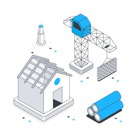 Struktur des Hauses  Illustration