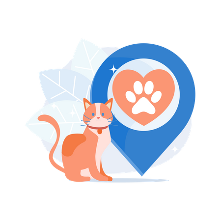 Haustierfreundlicher Bereich  Illustration