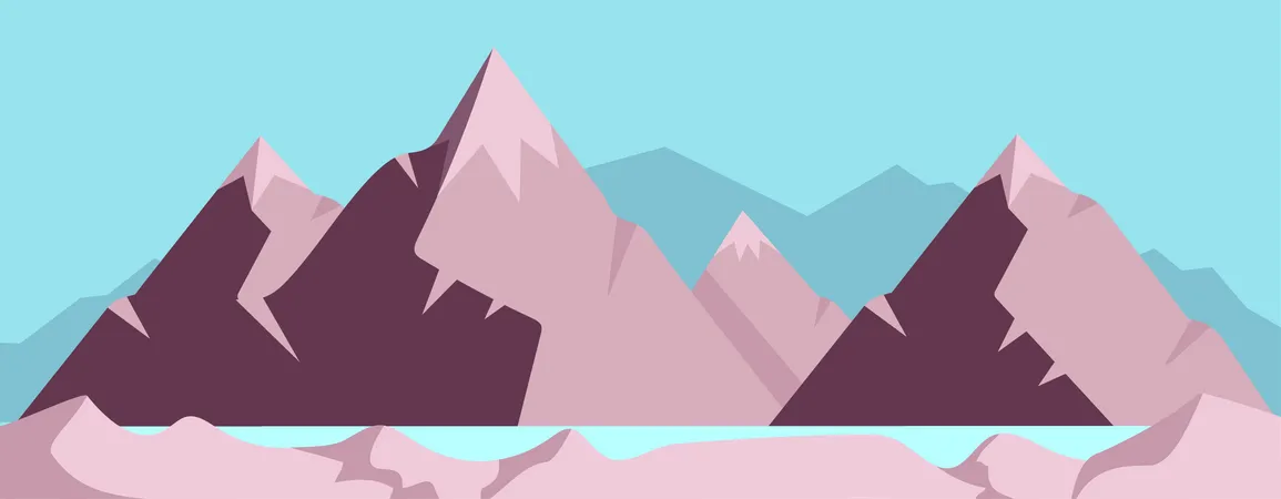 Haute montagne  Illustration