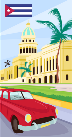 Havana downtown  Illustration