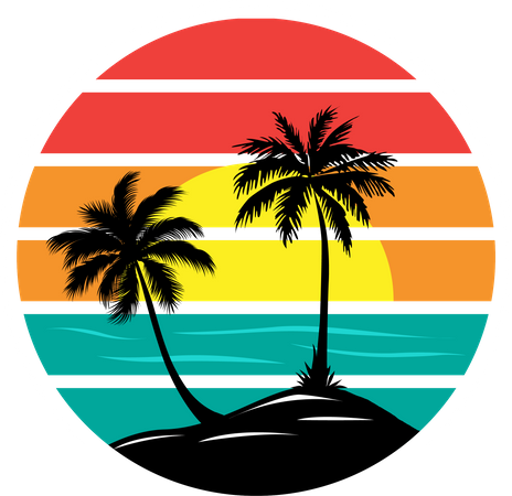 Hawaii beach  Illustration