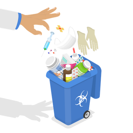 Hazardous Waste Disposal Illustration