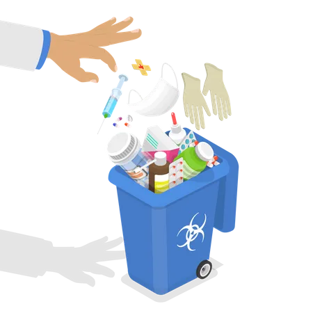 Hazardous Waste Disposal Illustration