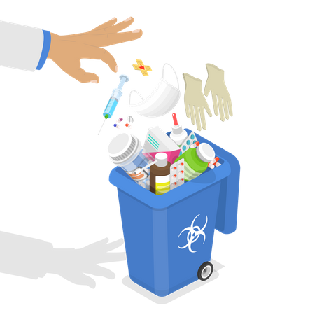 Hazardous Waste Disposal  Illustration