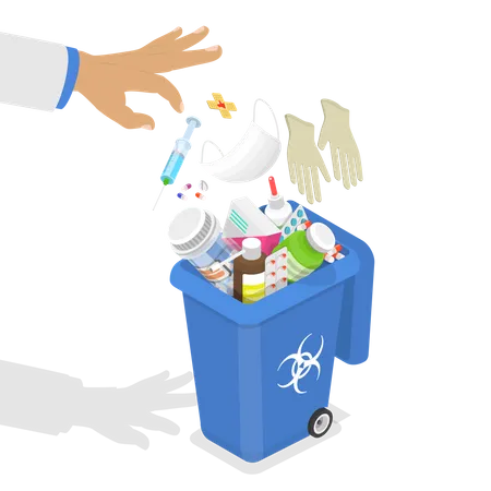 Hazardous Waste Disposal  Illustration