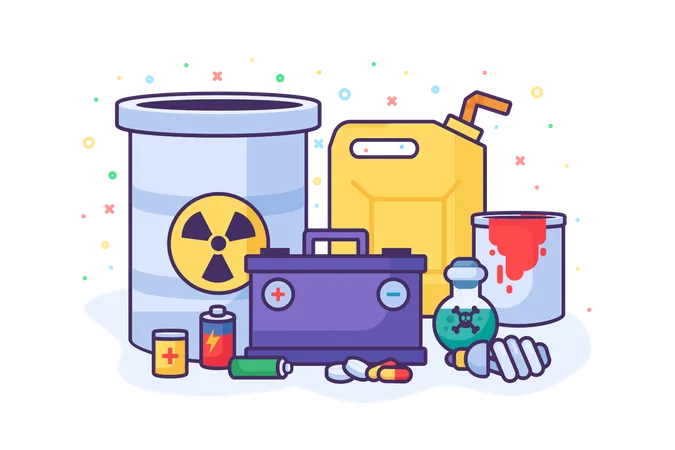 Hazardous Waste  Illustration