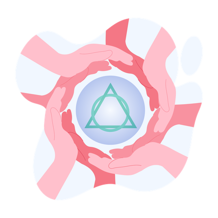 Healing Hands  Illustration