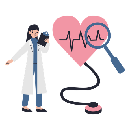 Health and Wellness Check Illustration