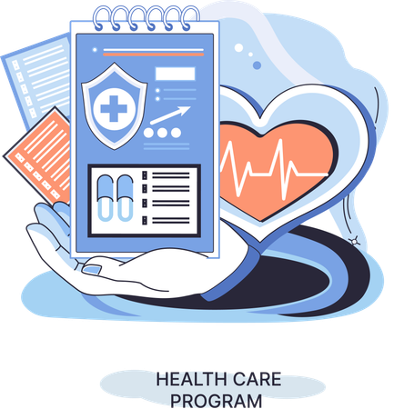 Health care program  Illustration