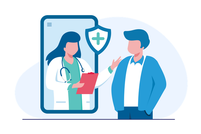 Health checkup appointment  Illustration