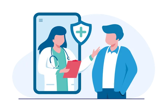 Health checkup appointment  Illustration