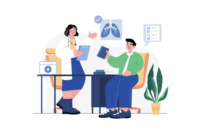 Health Checkup  Illustration