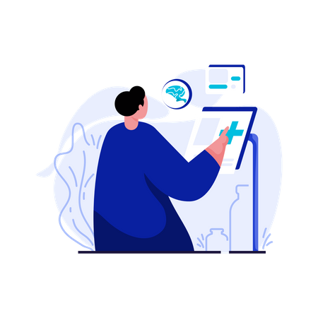 Health Information Manager Illustration