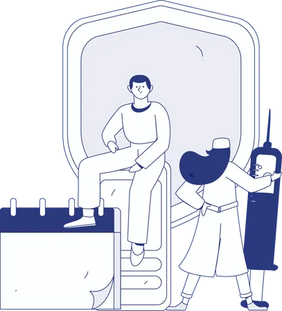 健康保険  イラスト