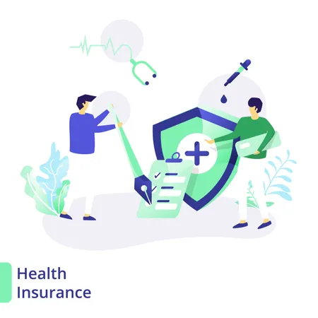 Health Insurance  Illustration