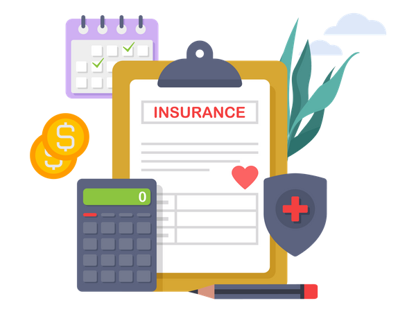 Health Insurance Contract  Illustration