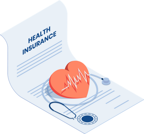 Health insurance contract  Illustration