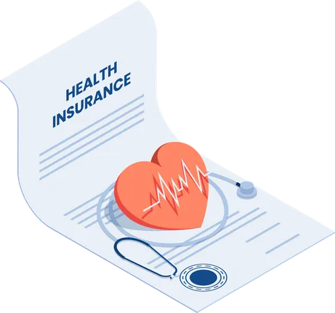 Health insurance contract  Illustration