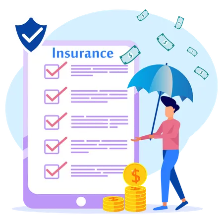 Health Insurance Cover  Illustration