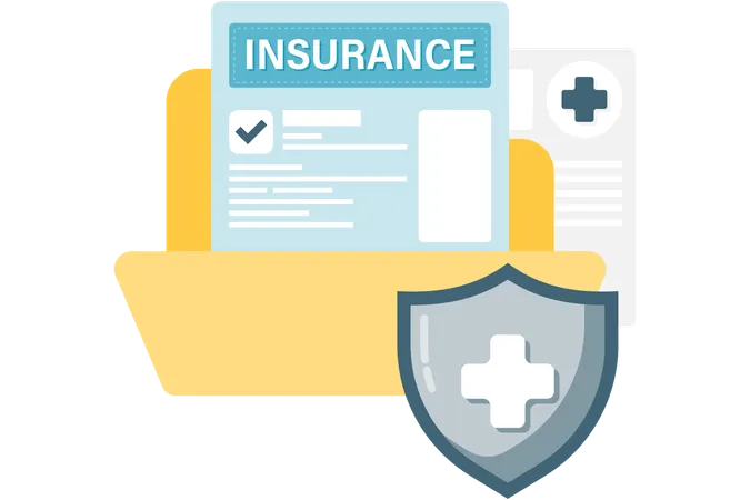 Health insurance documents  Illustration
