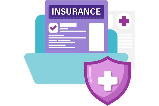 Health insurance documents  Illustration