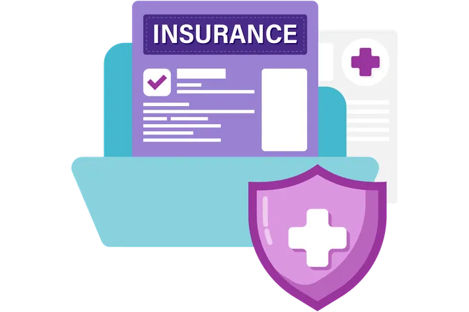 Health insurance documents  Illustration