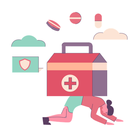 Health Insurance  Illustration