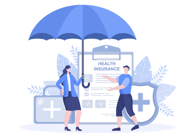 Health Insurance  Illustration