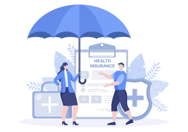 Health Insurance  Illustration