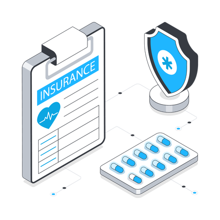 Health Insurance  Illustration