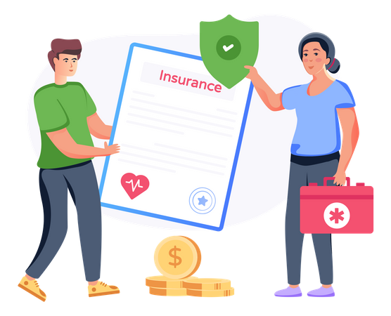 Health Insurance  Illustration