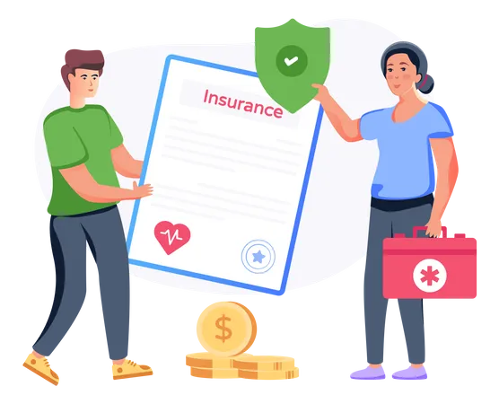 Health Insurance  Illustration