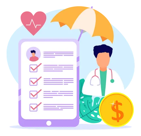 Health Insurance  Illustration