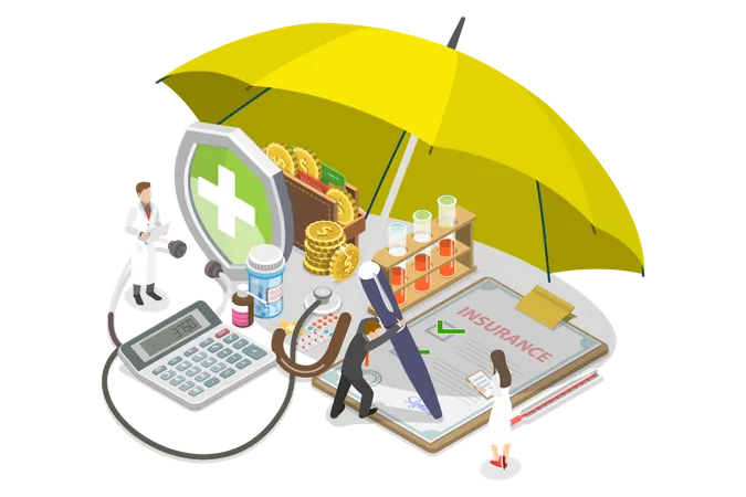 Health Insurance  Illustration