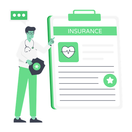 Health Insurance  Illustration