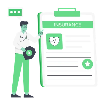 Health Insurance  Illustration