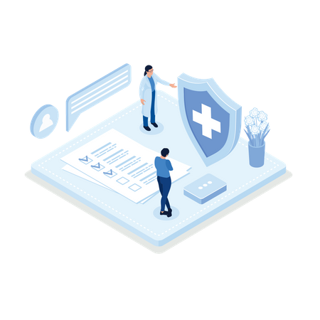 Health Insurance  Illustration