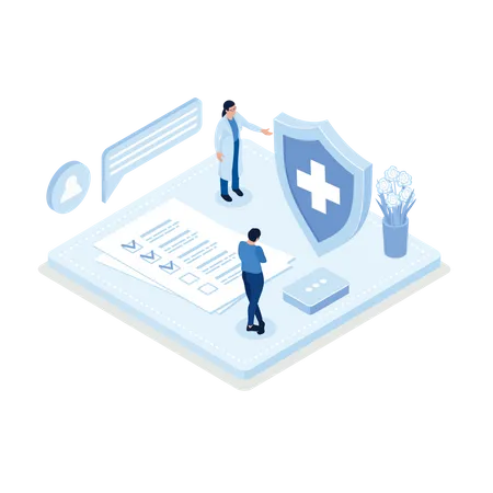 Health Insurance  Illustration