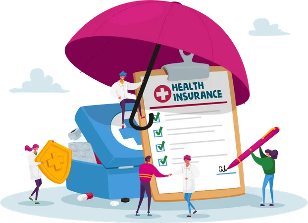 Health Insurance  Illustration