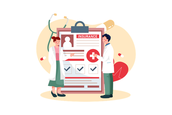 Health Insurance  Illustration