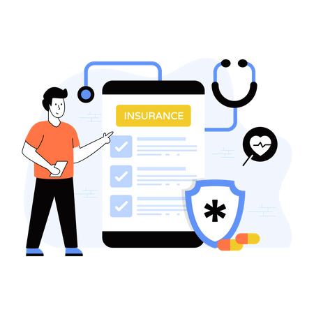 Health Insurance  Illustration