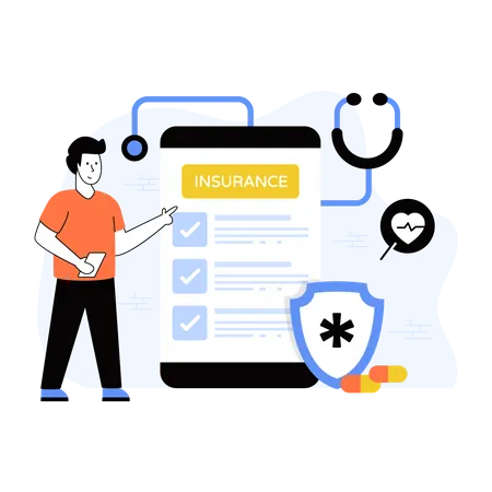 Health Insurance  Illustration