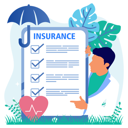 Health Insurance  Illustration