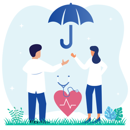 Health Insurance  Illustration