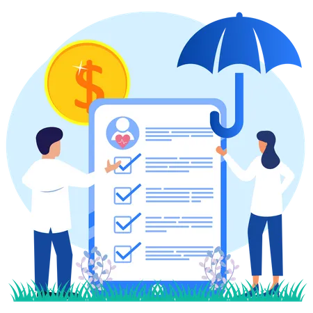 Health Insurance  Illustration